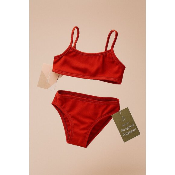 Andie Other - Andie Swim Kids Bikini Set Toddler Girls' Size 2T Cherry Red AK002 Summer NWT